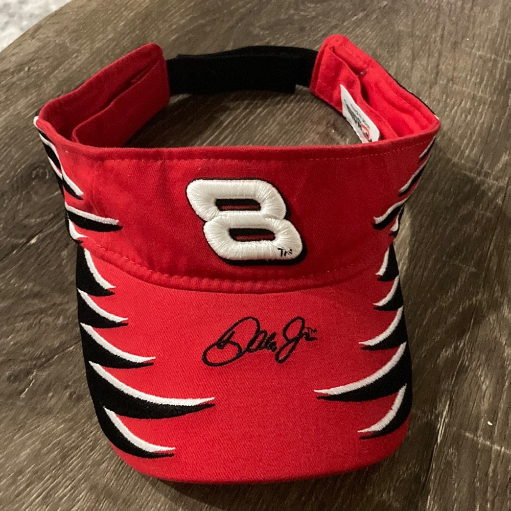 VINTAGE DALE EARNHARDT JR SHARK TOOTH ADJUSTABLE VISOR! CHASE AUTHENTICS!